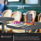 Statafel - Bartafel - Statafelrok - Partytafel - 70-110cm - Antraciet - KESSER®